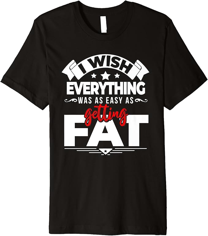 Fat Guy Mens Workout Shirts Funny Fitness TShirt Premium TShirt Clothing